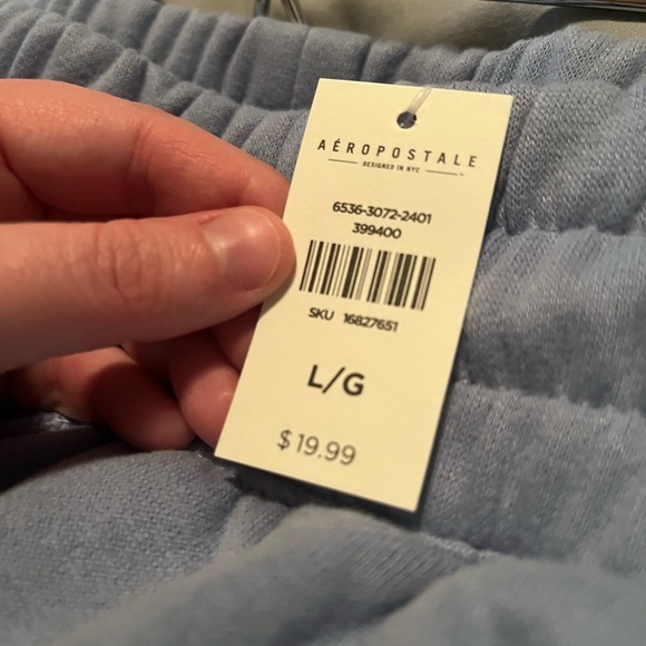 Aeropostale sweat shorts. Blue grey colour. Size large. - Picture 3 of 3